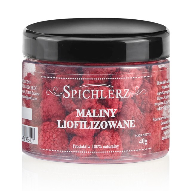 Maliny liofilizowane 40g