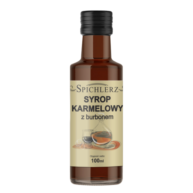 Syrop karmelowy z burbonem 100 ml