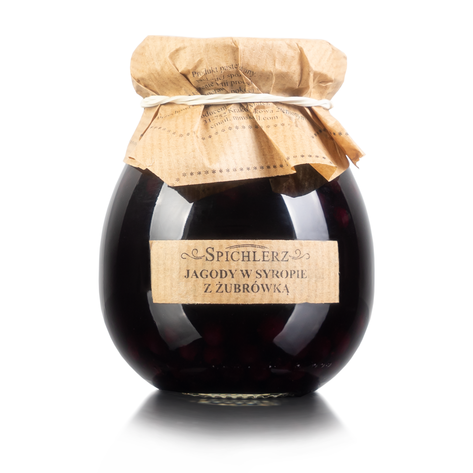 Jagody w syropie z żubrówką 280g