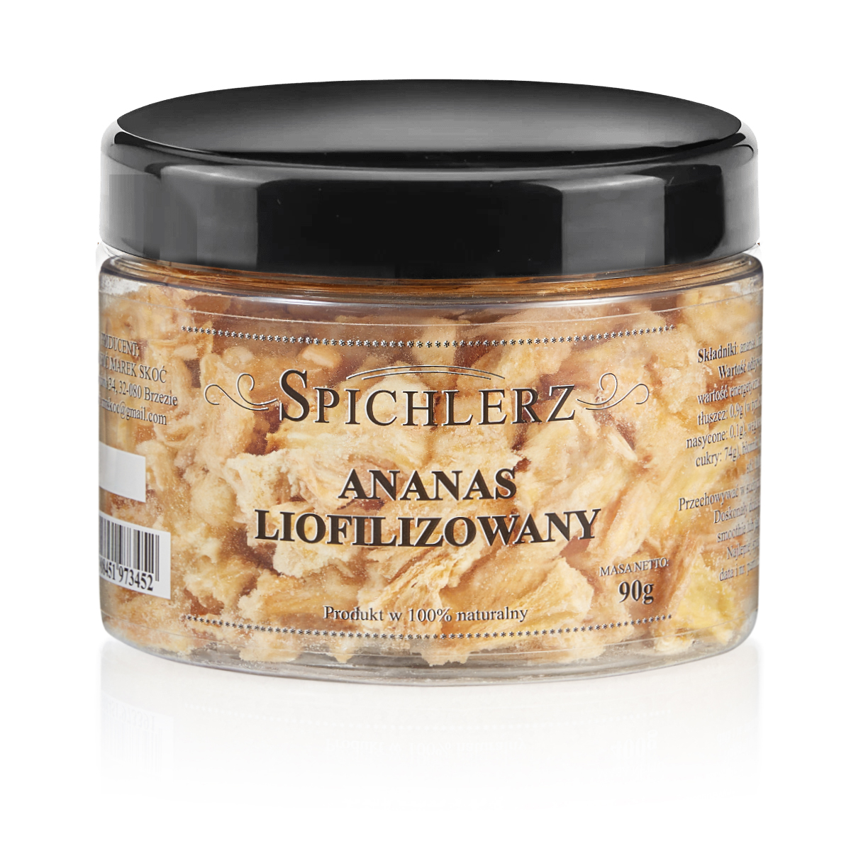 Ananas liofilizowany 90g